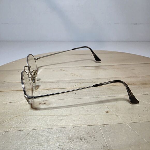 Ray-Ban Oval Half Rimless Eyeglasses RB6547 2538 49□22 145 Frame Only Silver Ton - Picture 3 of 8